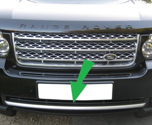 Range Rover L322 2010 Front Bumper Trim - "Titanium" Preview